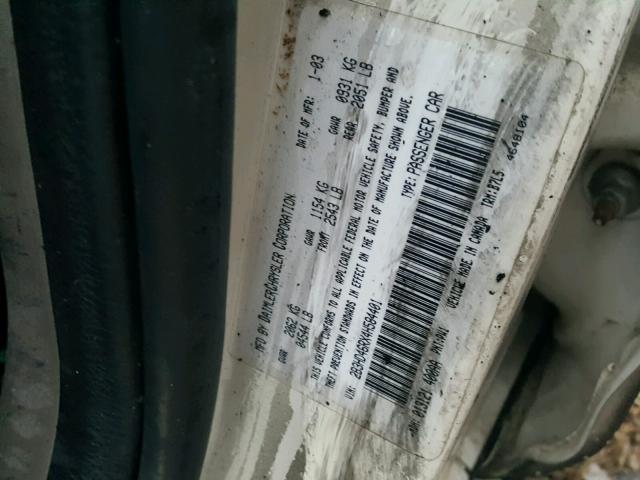 2B3HD46RX4H584401 - 2004 DODGE INTREPID S 白色 照片 10