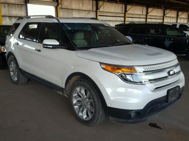 1FM5K7F81EGA75323 - 2014 FORD EXPLORER L WHITE photo 1