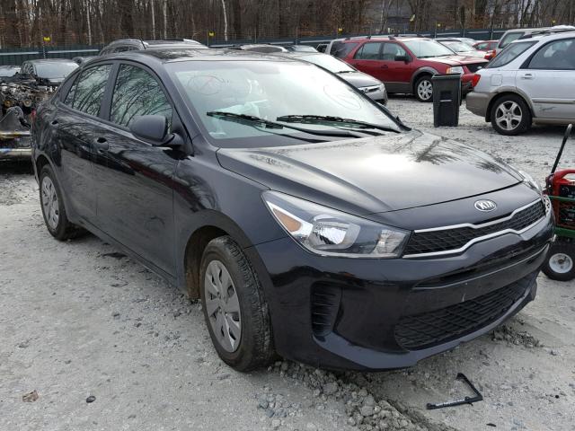 3KPA24AB3JE137495 - 2018 KIA RIO LX BLACK photo 1