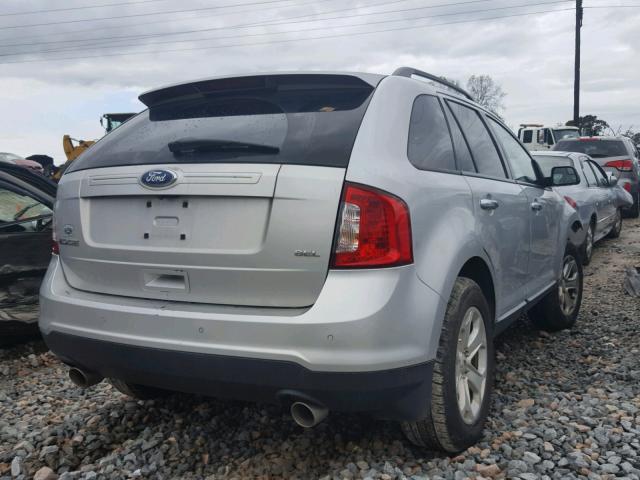 2FMDK3JC8BBB02102 - 2011 FORD EDGE SEL SILVER photo 4