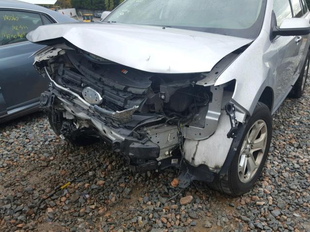 2FMDK3JC8BBB02102 - 2011 FORD EDGE SEL SILVER photo 9