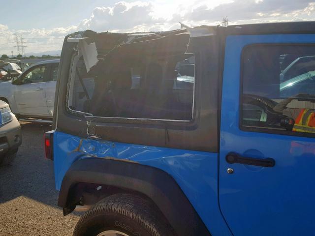 1C4AJWAG1HL675902 - 2017 JEEP WRANGLER S BLUE photo 9