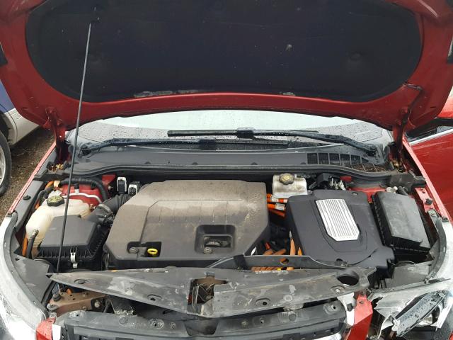 1G1RA6E4XDU102495 - 2013 CHEVROLET VOLT RED photo 7