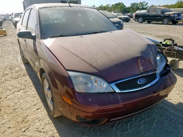 1FAHP34N66W223421 - 2006 FORD FOCUS ZX4 MAROON photo 1