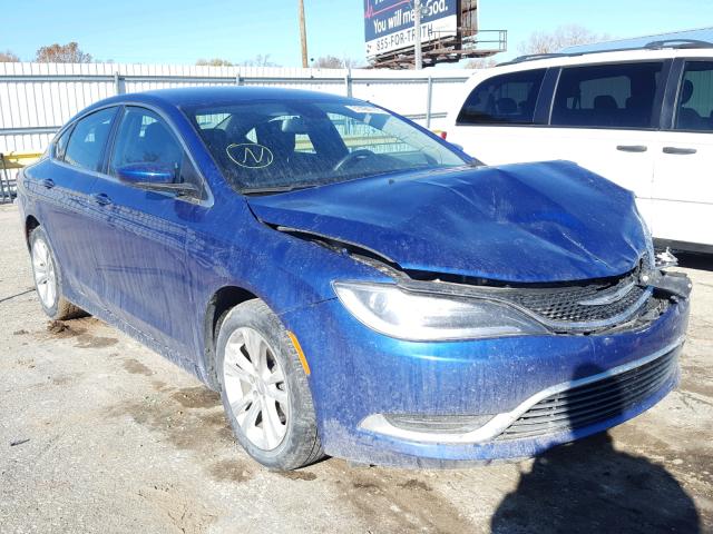 1C3CCCABXGN167313 - 2016 CHRYSLER 200 LIMITE BLUE photo 1