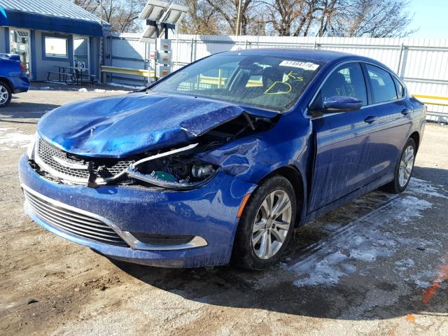 1C3CCCABXGN167313 - 2016 CHRYSLER 200 LIMITE BLUE photo 2