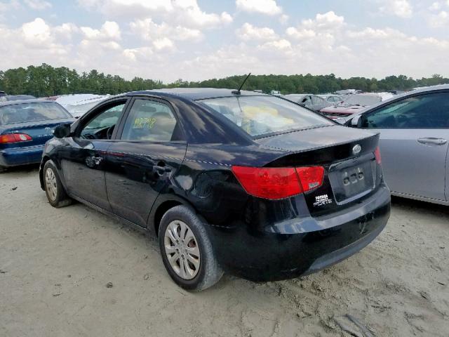 KNAFU4A24A5822419 - 2010 KIA FORTE EX BLACK photo 3