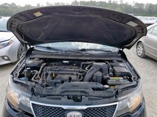 KNAFU4A24A5822419 - 2010 KIA FORTE EX BLACK photo 7