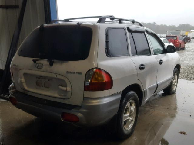 KM8SB82B41U126108 - 2001 HYUNDAI SANTA FE WHITE photo 4