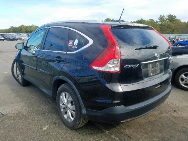 2HKRM4H75DH626950 - 2013 HONDA CR-V EXL BLACK photo 3