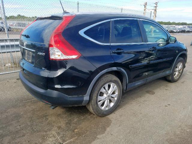 2HKRM4H75DH626950 - 2013 HONDA CR-V EXL BLACK photo 4