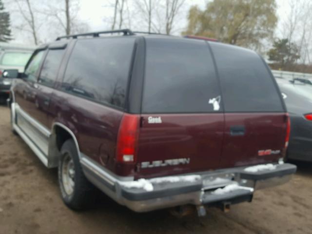 1GKEC16K8SJ756365 - 1995 GMC YUKON RED photo 3