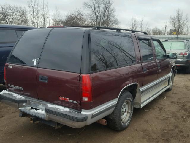 1GKEC16K8SJ756365 - 1995 GMC YUKON RED photo 4