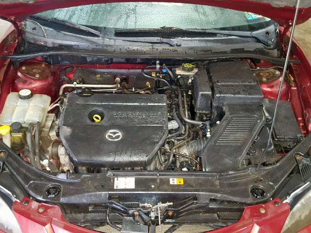 JM1BK323361415506 - 2006 MAZDA 3 S BURGUNDY photo 7