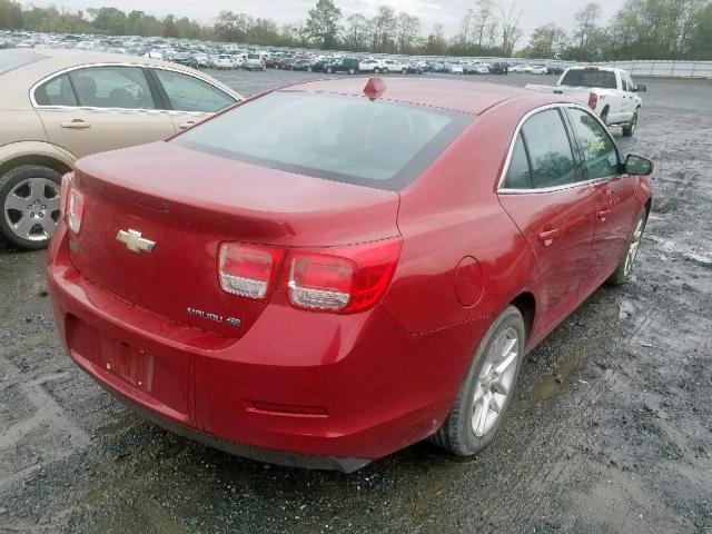 1G11D5RR9DF119989 - 2013 CHEVROLET MALIBU 1LT RED photo 4