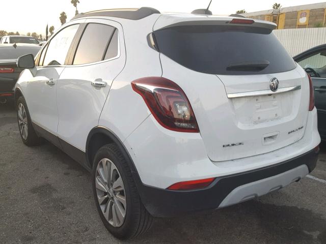 KL4CJASB2HB145243 - 2017 BUICK ENCORE PRE WHITE photo 3