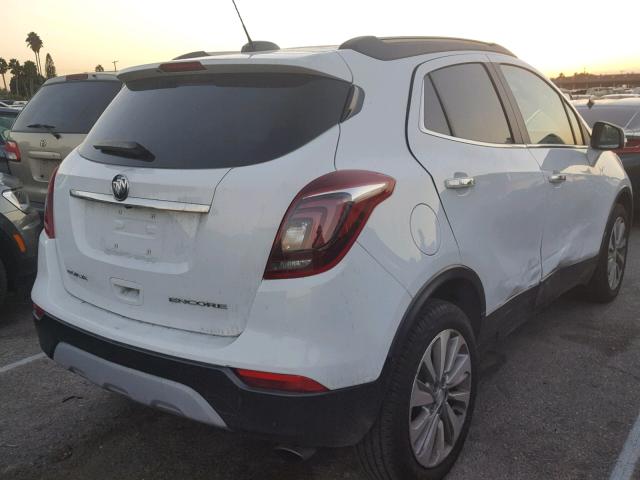 KL4CJASB2HB145243 - 2017 BUICK ENCORE PRE WHITE photo 4