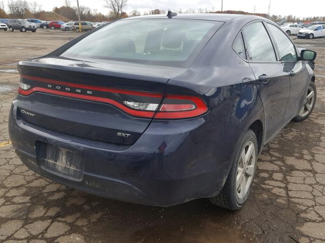 1C3CDFBBXFD301822 - 2015 DODGE DART SXT BLUE photo 4