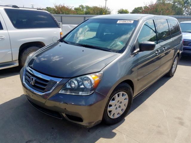 5FNRL38288B059817 - 2008 HONDA ODYSSEY LX GRAY photo 2