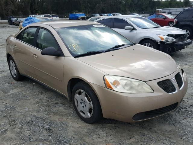 1G2ZF55BX64226534 - 2006 PONTIAC G6 SE GOLD photo 1