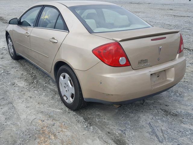 1G2ZF55BX64226534 - 2006 PONTIAC G6 SE GOLD photo 3