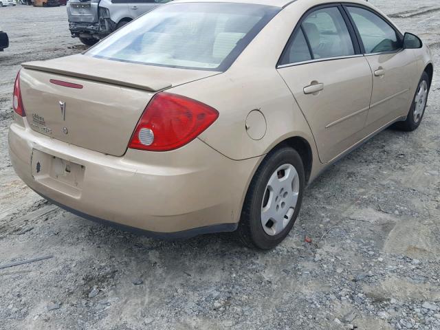 1G2ZF55BX64226534 - 2006 PONTIAC G6 SE GOLD photo 4