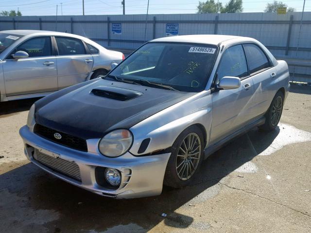 JF1GD29612G529558 - 2002 SUBARU IMPREZA WR SILVER photo 2