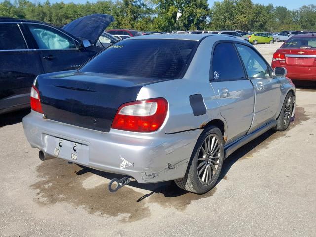 JF1GD29612G529558 - 2002 SUBARU IMPREZA WR SILVER photo 4