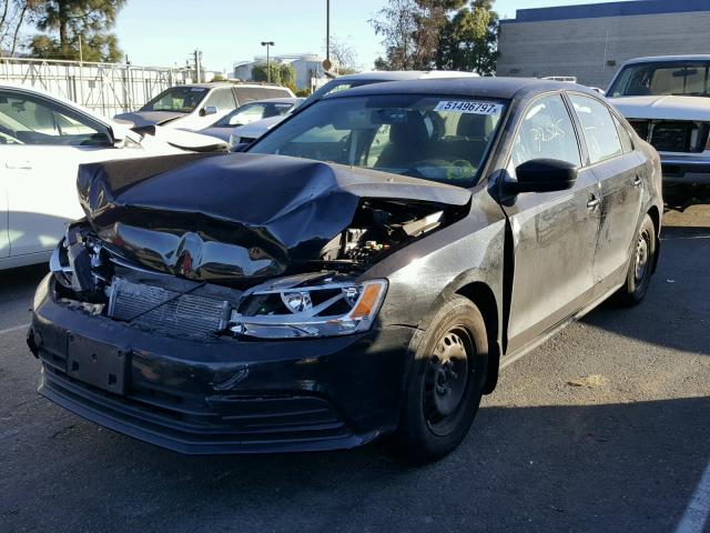 3VW2K7AJ8FM283317 - 2015 VOLKSWAGEN JETTA BASE Սև լուսանկար 2