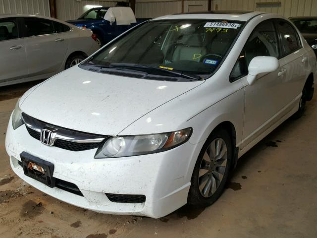 2HGFA1F99AH507495 - 2010 HONDA CIVIC EXL WHITE photo 2