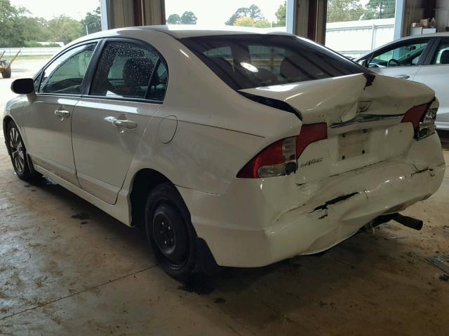 2HGFA1F99AH507495 - 2010 HONDA CIVIC EXL WHITE photo 3