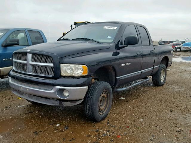 1B7HU18Z82J105768 - 2002 DODGE RAM 1500 BLACK photo 2