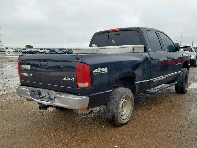 1B7HU18Z82J105768 - 2002 DODGE RAM 1500 BLACK photo 4