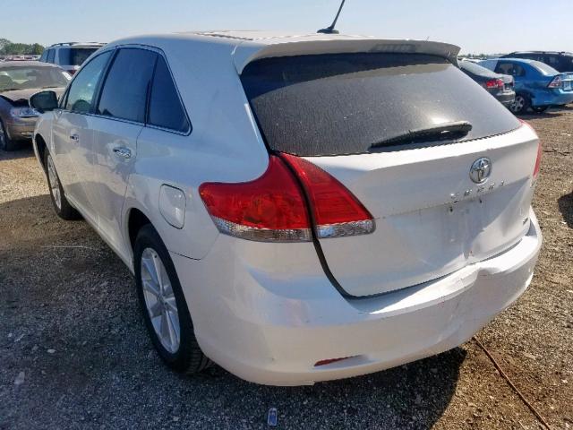 4T3BA3BB6BU026591 - 2011 TOYOTA VENZA WHITE photo 3