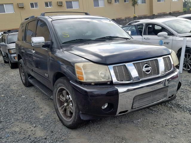 5N1AA08A56N726538 - 2006 NISSAN ARMADA SE BLACK photo 1