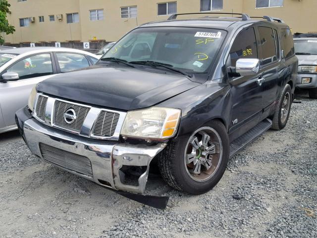 5N1AA08A56N726538 - 2006 NISSAN ARMADA SE BLACK photo 2