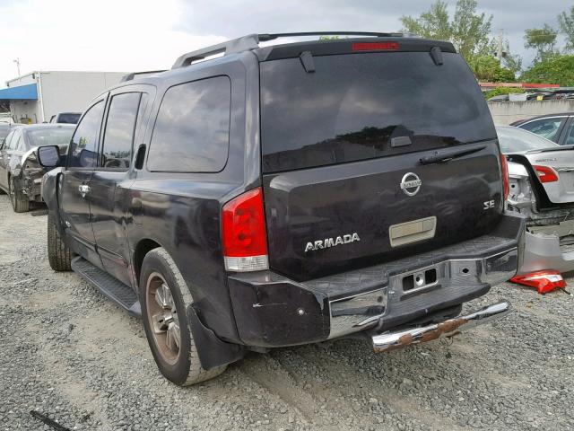 5N1AA08A56N726538 - 2006 NISSAN ARMADA SE BLACK photo 3