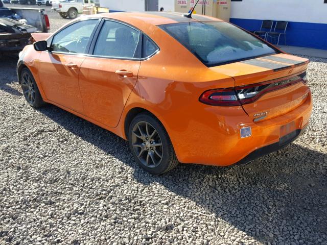 1C3CDFBA3DD338750 - 2013 DODGE DART SXT ORANGE photo 3