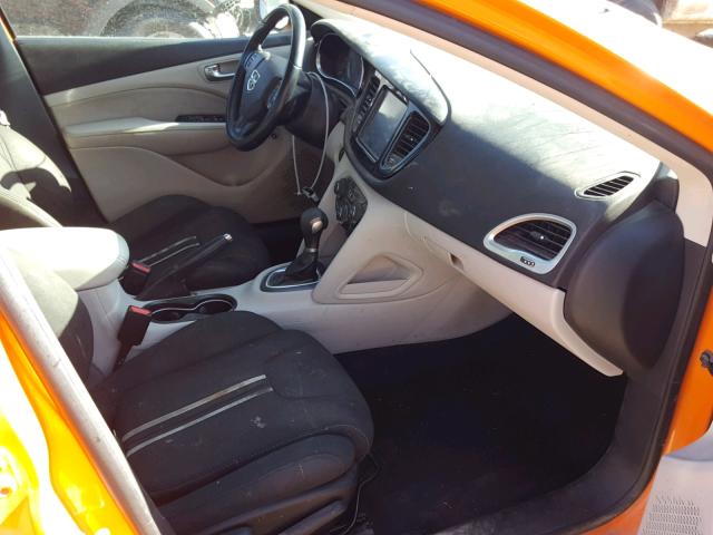 1C3CDFBA3DD338750 - 2013 DODGE DART SXT ORANGE photo 5