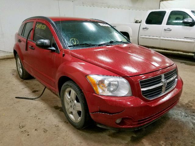 1B3HB48B38D527885 - 2008 DODGE CALIBER SX BURGUNDY photo 1