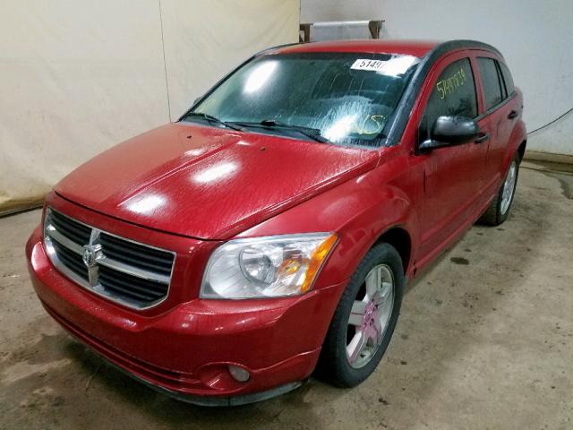 1B3HB48B38D527885 - 2008 DODGE CALIBER SX BURGUNDY photo 2