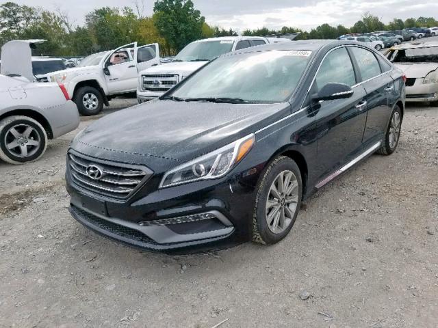 5NPE34AF4HH565440 - 2017 HYUNDAI SONATA SPO BLACK photo 2