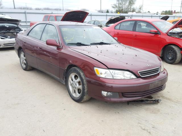 JT8BF28G0Y5084886 - 2000 LEXUS ES 300 BURGUNDY photo 1