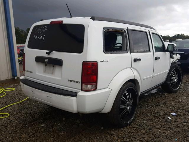 1D4PU4GK8BW590467 - 2011 DODGE NITRO HEAT WHITE photo 4