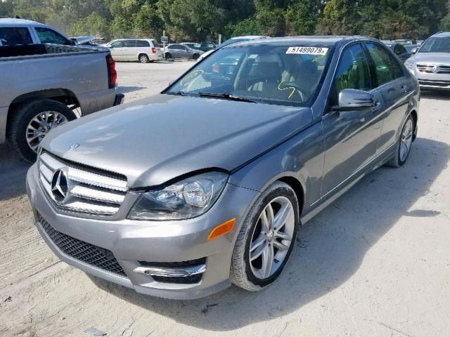 WDDGF4HB1DR291982 - 2013 MERCEDES-BENZ C 250 SILVER photo 2