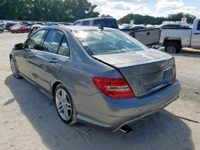 WDDGF4HB1DR291982 - 2013 MERCEDES-BENZ C 250 SILVER photo 3