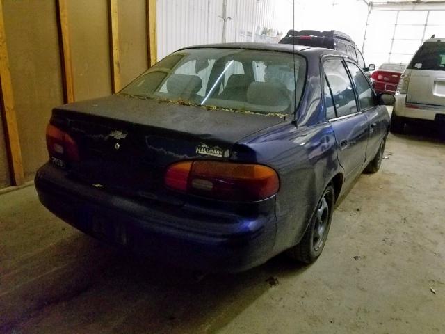1Y1SK5286WZ442459 - 1998 CHEVROLET GEO PRIZM 蓝色 照片 4