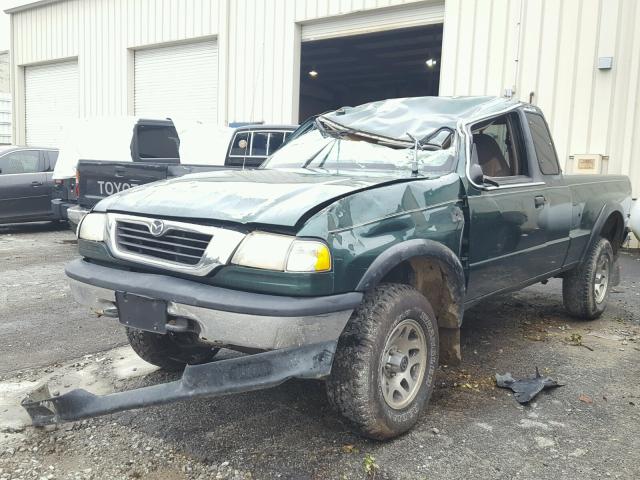 4F4ZR17V1XTM12805 - 1999 MAZDA B3000 CAB GREEN photo 2