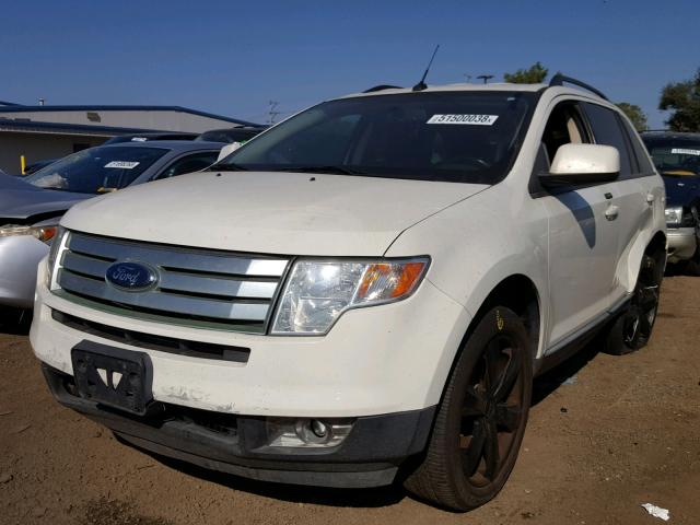 2FMDK38C19BA79407 - 2009 FORD EDGE SEL WHITE photo 2