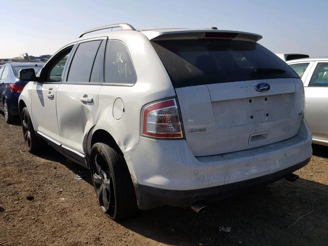 2FMDK38C19BA79407 - 2009 FORD EDGE SEL WHITE photo 3